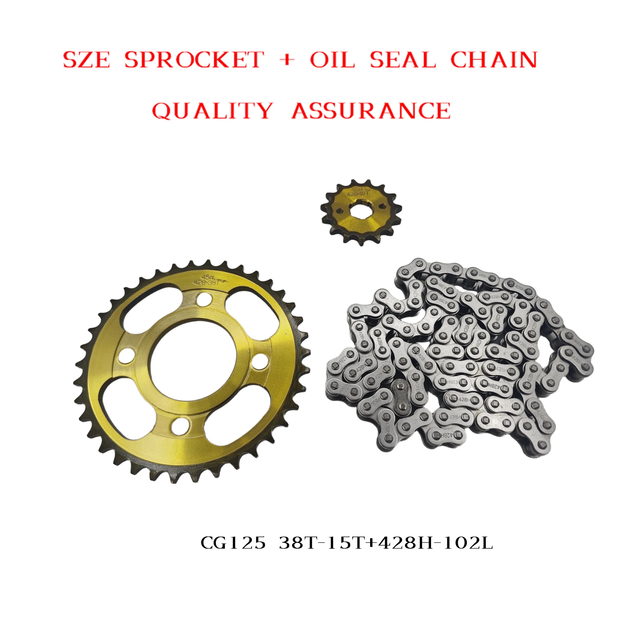 CG125 38T+15T 428H-102L Бесшум – обзор и цена 428 Chain